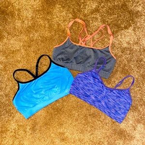 Womens bundle of 3 Large sports bras